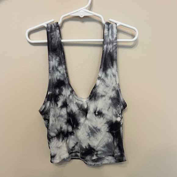 Garage Black and White Tie Dye Tank Top Size Small - Picture 2 of 2